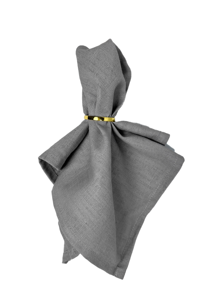 Leinenserviette grau