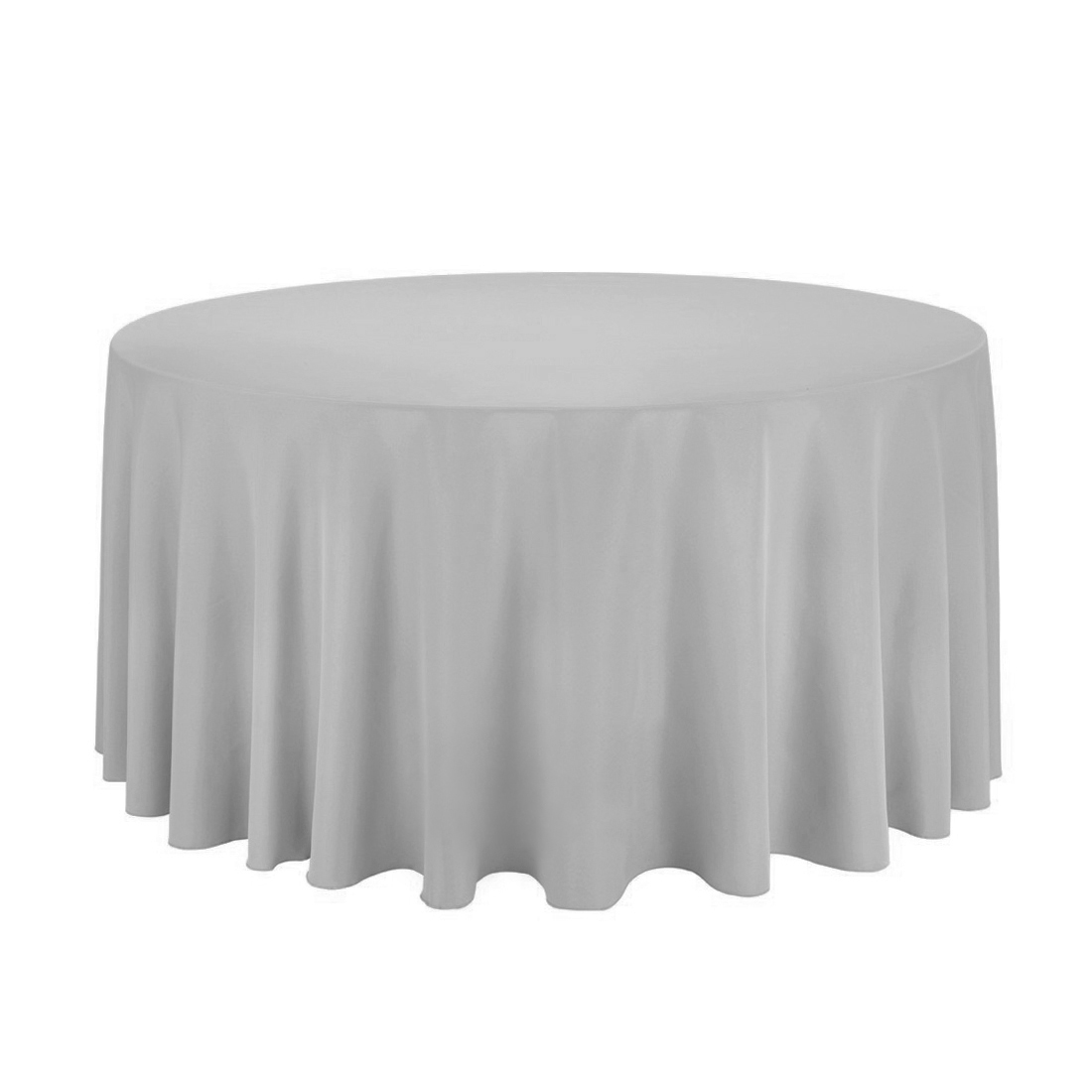 Tischdecke grau - Ø 330 cm (rund)