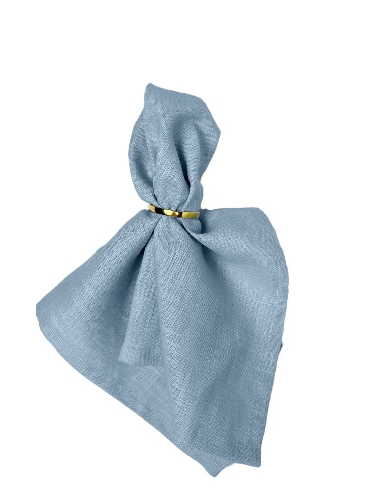 Leinenserviette hellblau