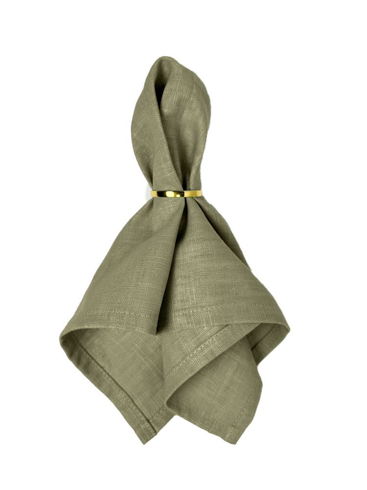 Leinenserviette olive