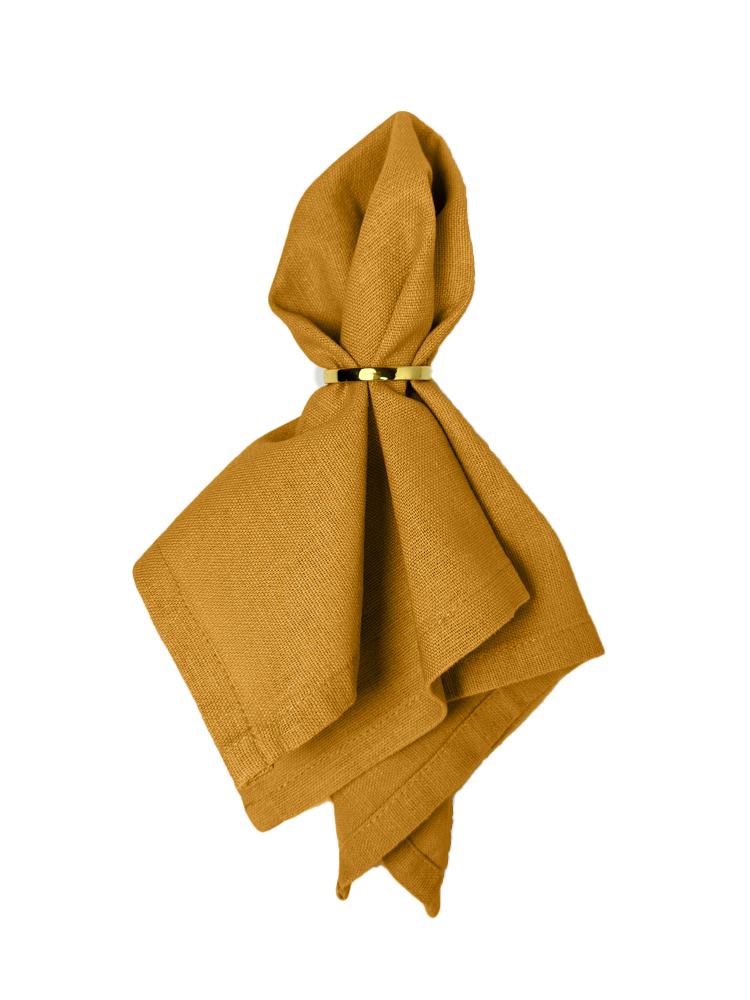 Leinenserviette ocker