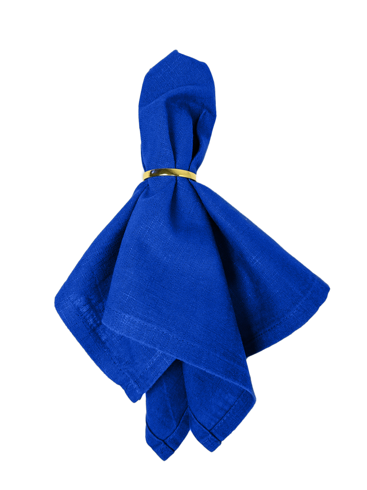 Leinenserviette royalblau