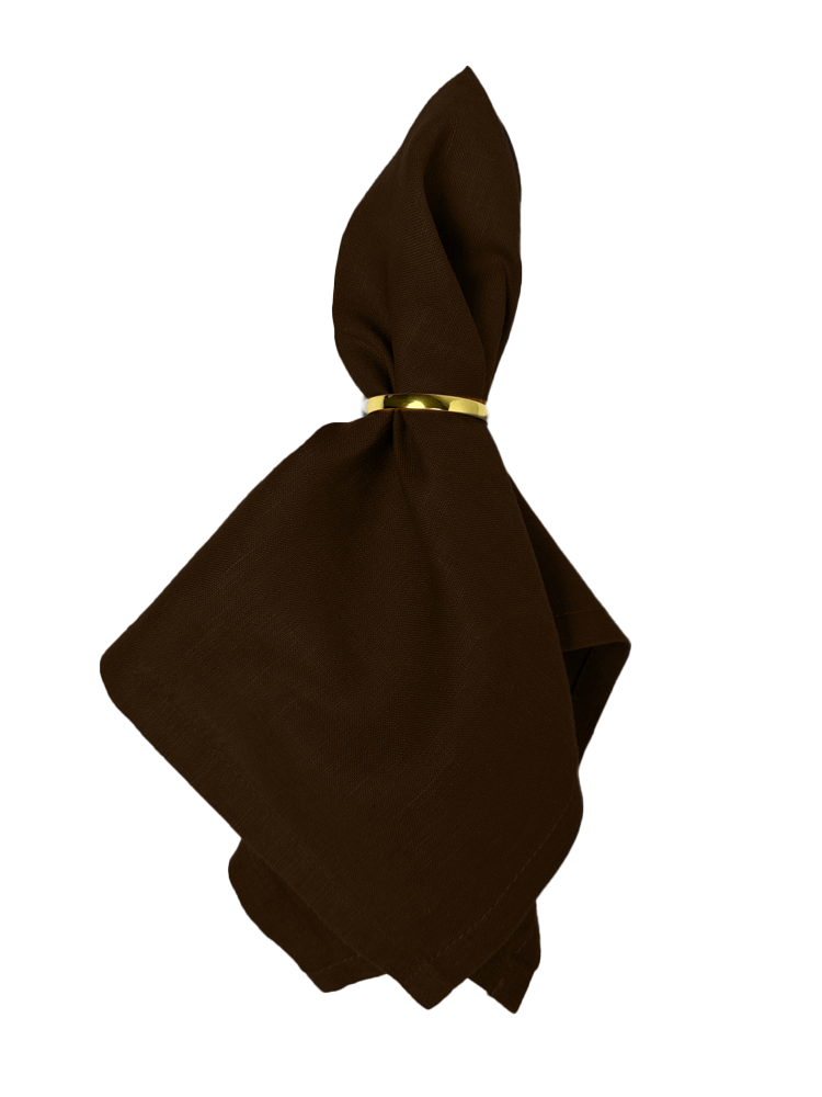 Leinenserviette braun