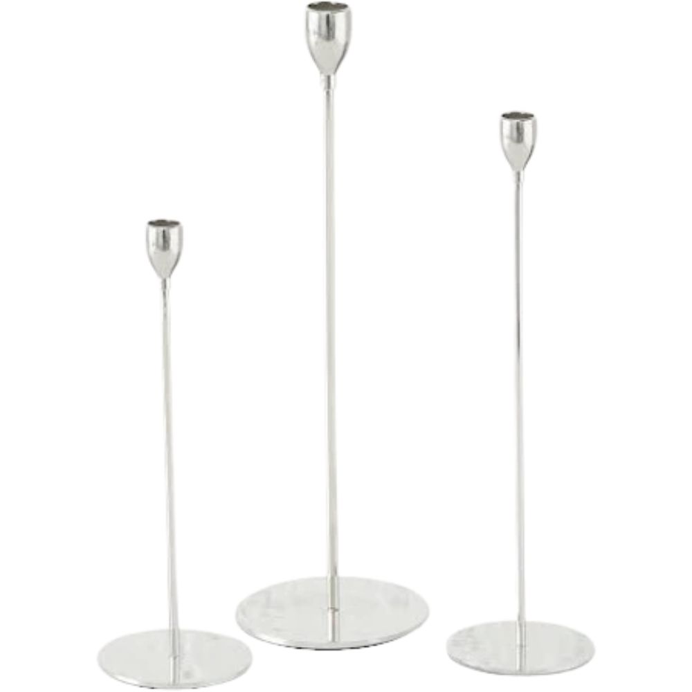 Kerzenständer Set Malte silber