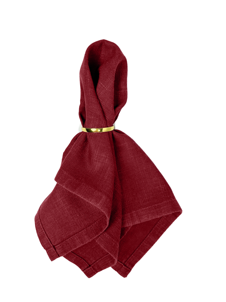 Leinenserviette bordeaux