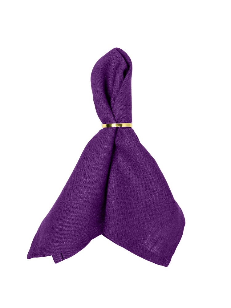 Leinenserviette aubergine