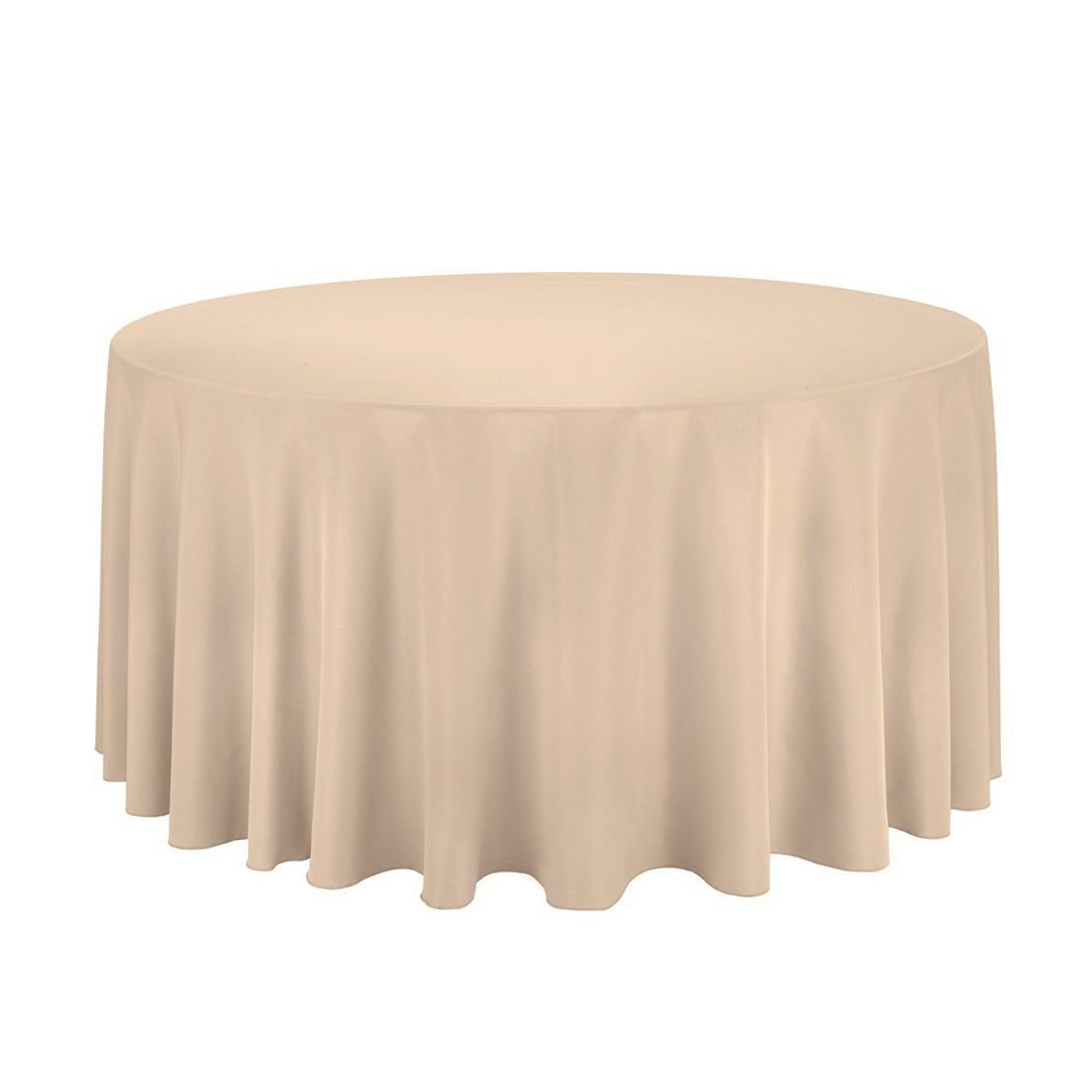 Tischdecke cappuccino - Ø 330 cm (rund)