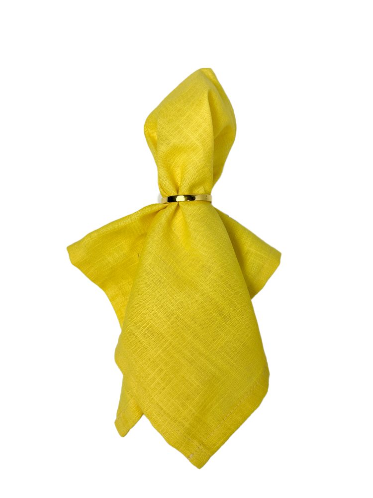Leinenserviette gelb